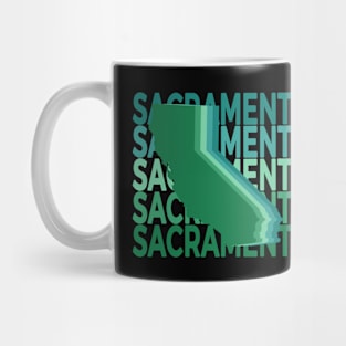 Sacramento California Green Repeat Mug